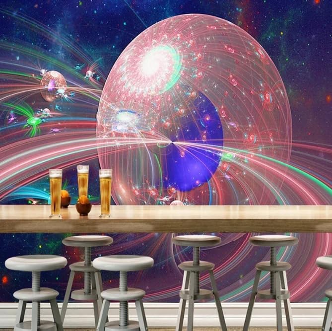 Papier peint photo 3D Sphère et Ligne pour bar et KTV 350x256 cm