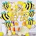 Big, 32 Inch Honey Bee Balloons - Pack of 10, Bee Party Decorations | Bumble Bee Balloon Garland | Bee Birthday Party Decorations | Black and Yellow Party Decorations | Bumble Bee Shower Decorations