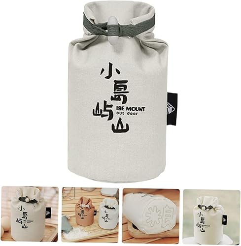 Miniatura 9 de FRCOLOR bolsa de arroz de grano de camping bolsa de arroz con cordón bolsa de arroz bolsa de arroz de camping bolsas de pan de algodón bolsa de