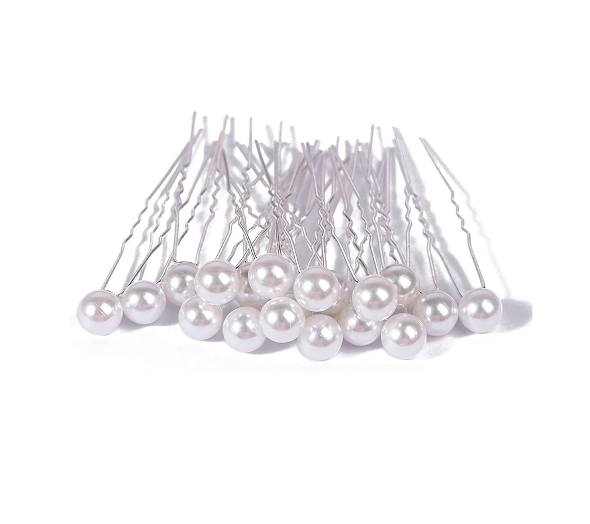SHREYA-FASHION® - Bridal Hair Bun Maker Pin, Beautiful Metal Hair Pin, Baby Pin, Bridesmaid Accessorie Hair Accessories Juda Pin for Girls and Women (Silver Pearl) (B09NKR3MPB) Amazon Price History, Amazon Price Tracker