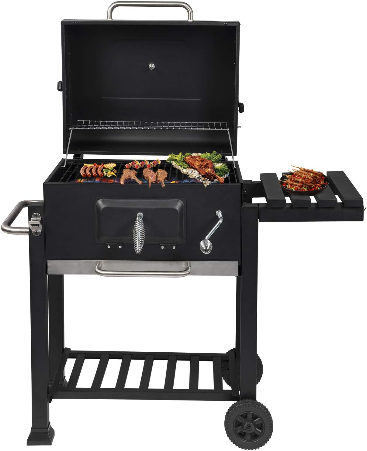 WOLTU CPZ8135sz Griglia a Carbone Portatile con Ruote Barbecue BBQ Carbonella Grill Carrello da Campeggio Picnic WOLTU CPZ8135sz Griglia a Carbone Portatile con Ruote Barbecue BBQ Carbonella Grill Carrello da Campeggio Picnic