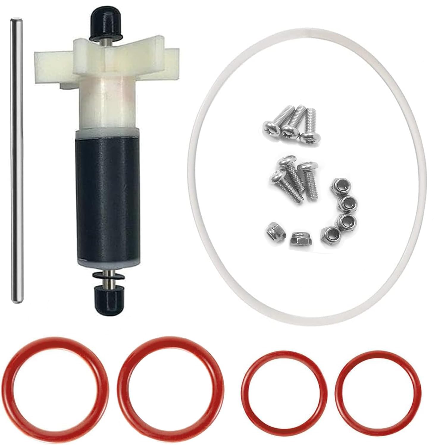 FIX E02 Hot Tub Water Pump for Coleman for Salu-SPA for Lay-ZSpa for AirJet Models Repair Part Number Repair Egg #58113 P4071 Filter Pump Service Repair Kit w/Impeller & Shafts