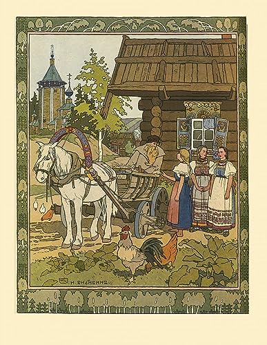 Tableau Finist le faucon par Bilibin pour l'ambiance salon et chambre