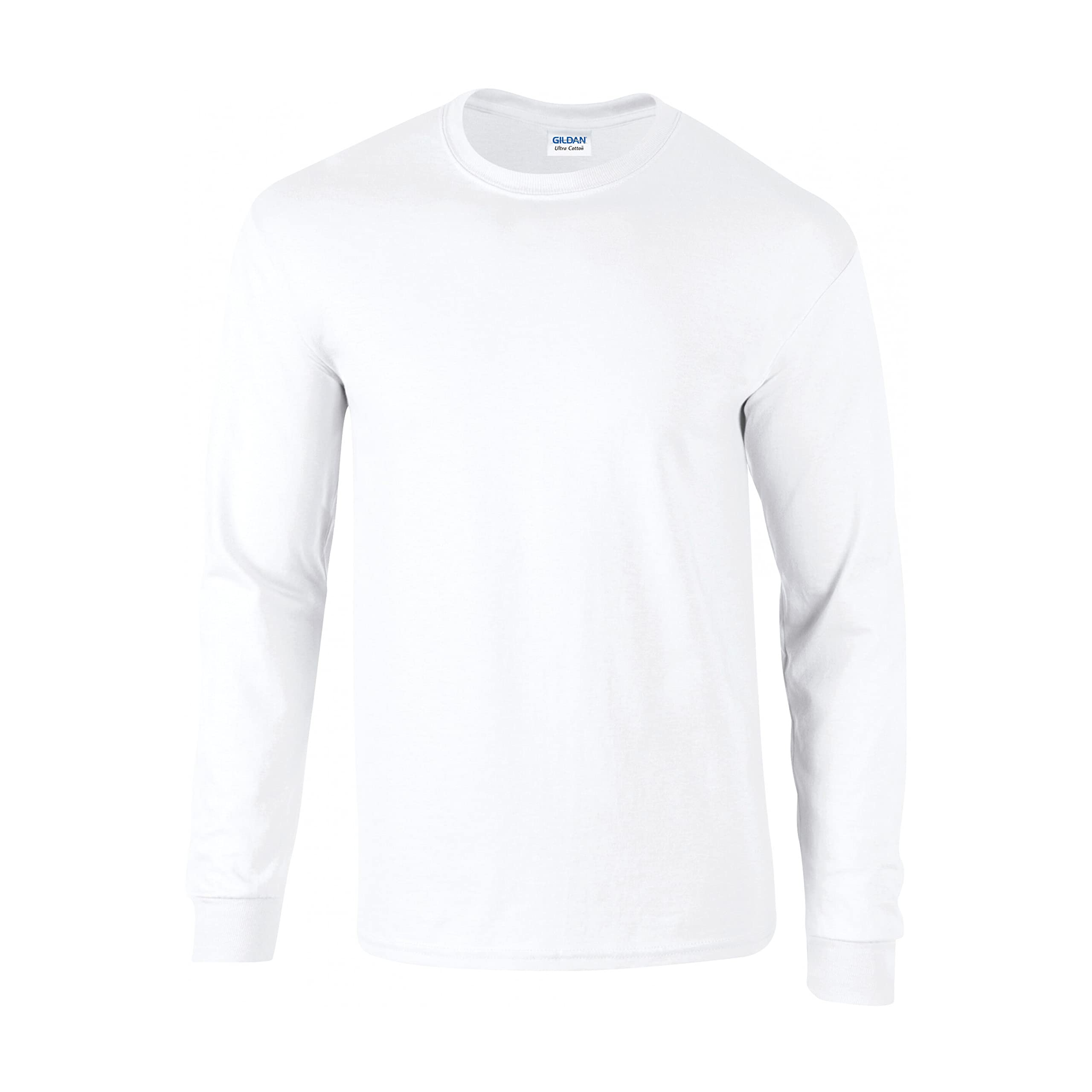 Gildan Unisex White Ultra Cotton™ Adult Long Sleeve T-Shirt Brand