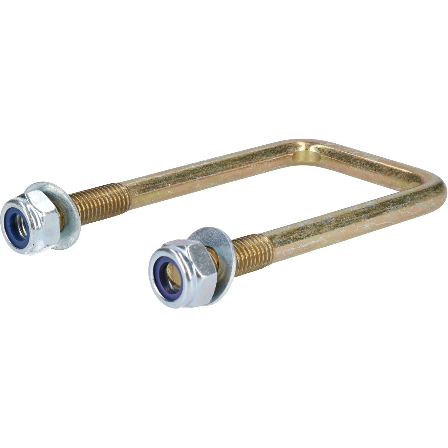 Lot de 4 boulons en U M10 50 mm x 100 mm pour remorques avec écrous haute résistance