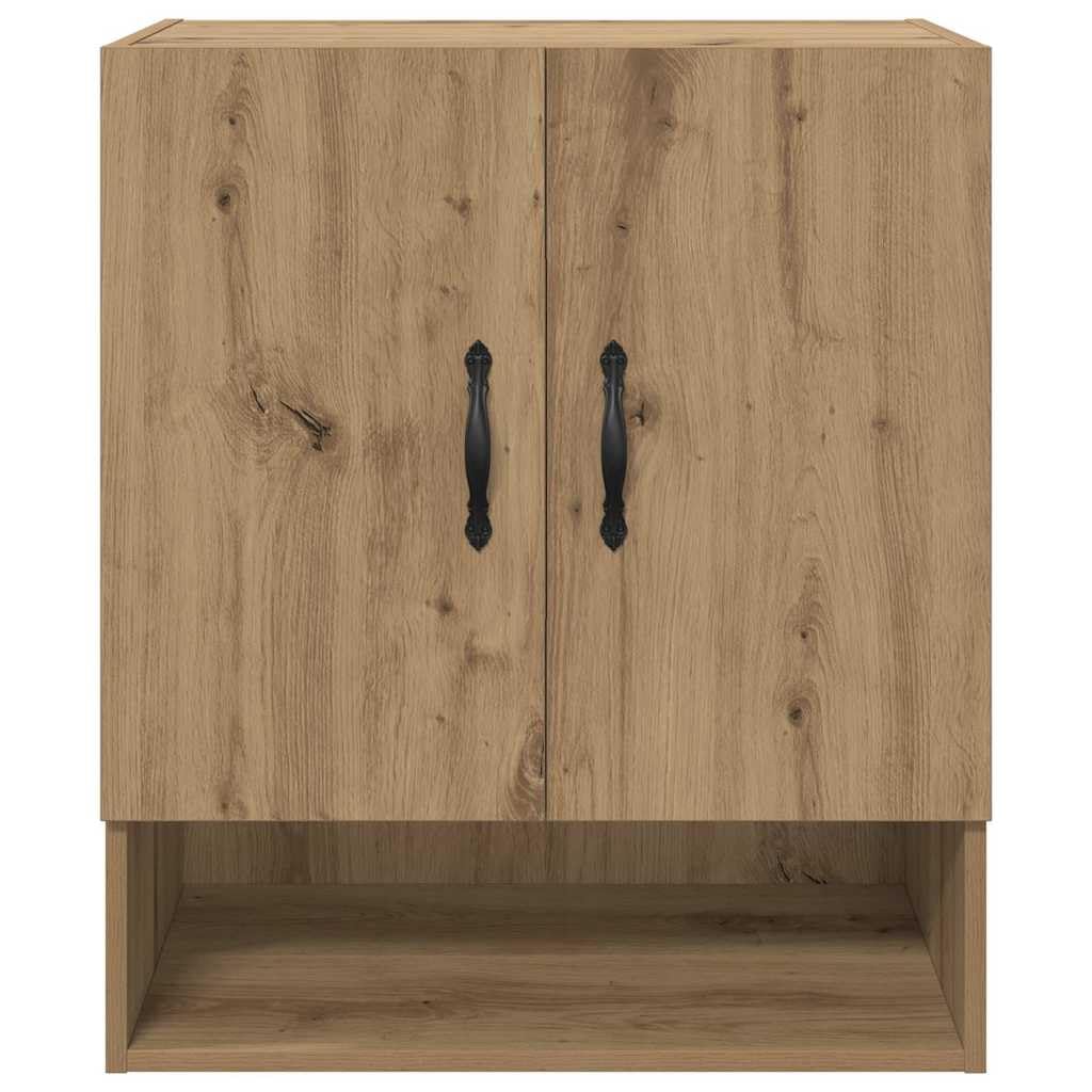 Szafa z materiału drewnopochodnego montowana na ścianie, 60 x 31 x 70 cm, z 3 półkami i 2 drzwiami, do nowoczesnego przechowywania w salonie, biurze, korytarzu lub sypialni