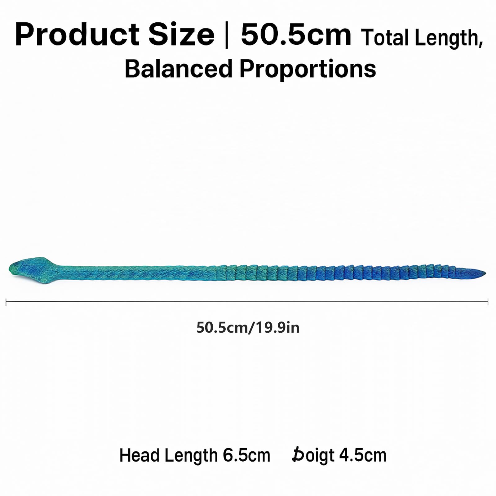 zhongko 3D Printed Snake, Flexible 3D Printed Animals, Articulated Fidget Animal Toy, Realistic 3D Printed Cobra Desk Toys for Home, Office Desk Decoration - Image 2