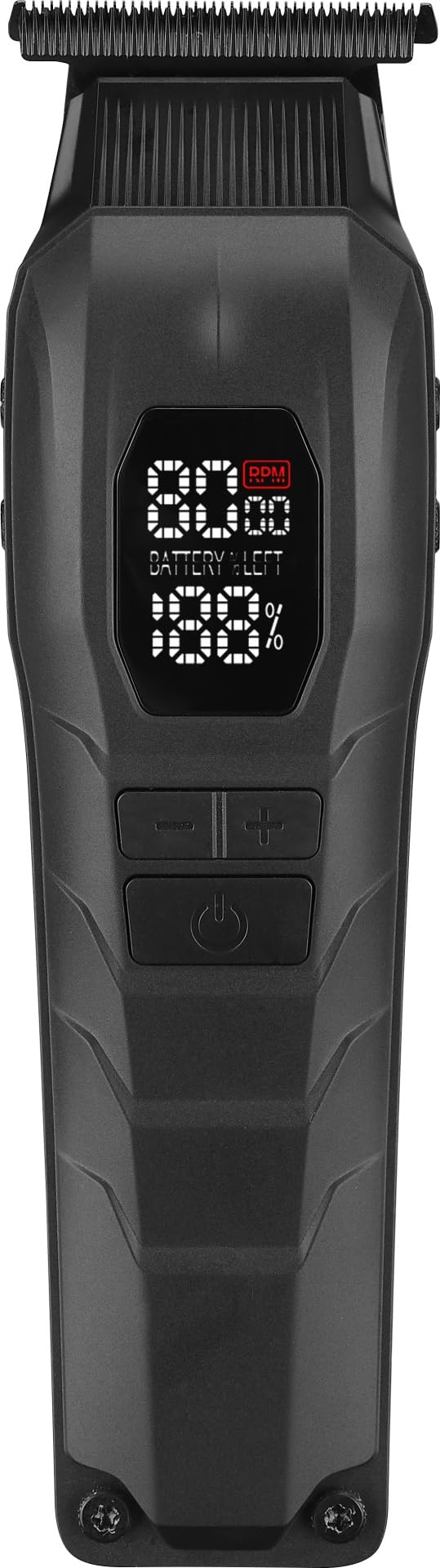 Rotschopf24 Efalock BLADECORE Konturenschneider + Tasche. Profi Trimmer für Konturen & Bart | Haarschneider mit Keramik- & DLC-Klinge | Bürstenlos | Akku + Netz | LED Display. Konturenhaarschneider.