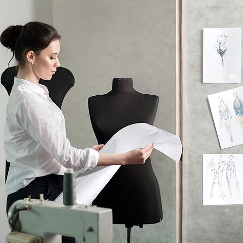 Miniatura 6 de Papel de patrón punteado para coser, papel de calco de 45 pulgadas x 10 yardas para dibujo de patrones, papel de marcado alfanumérico espaciado de