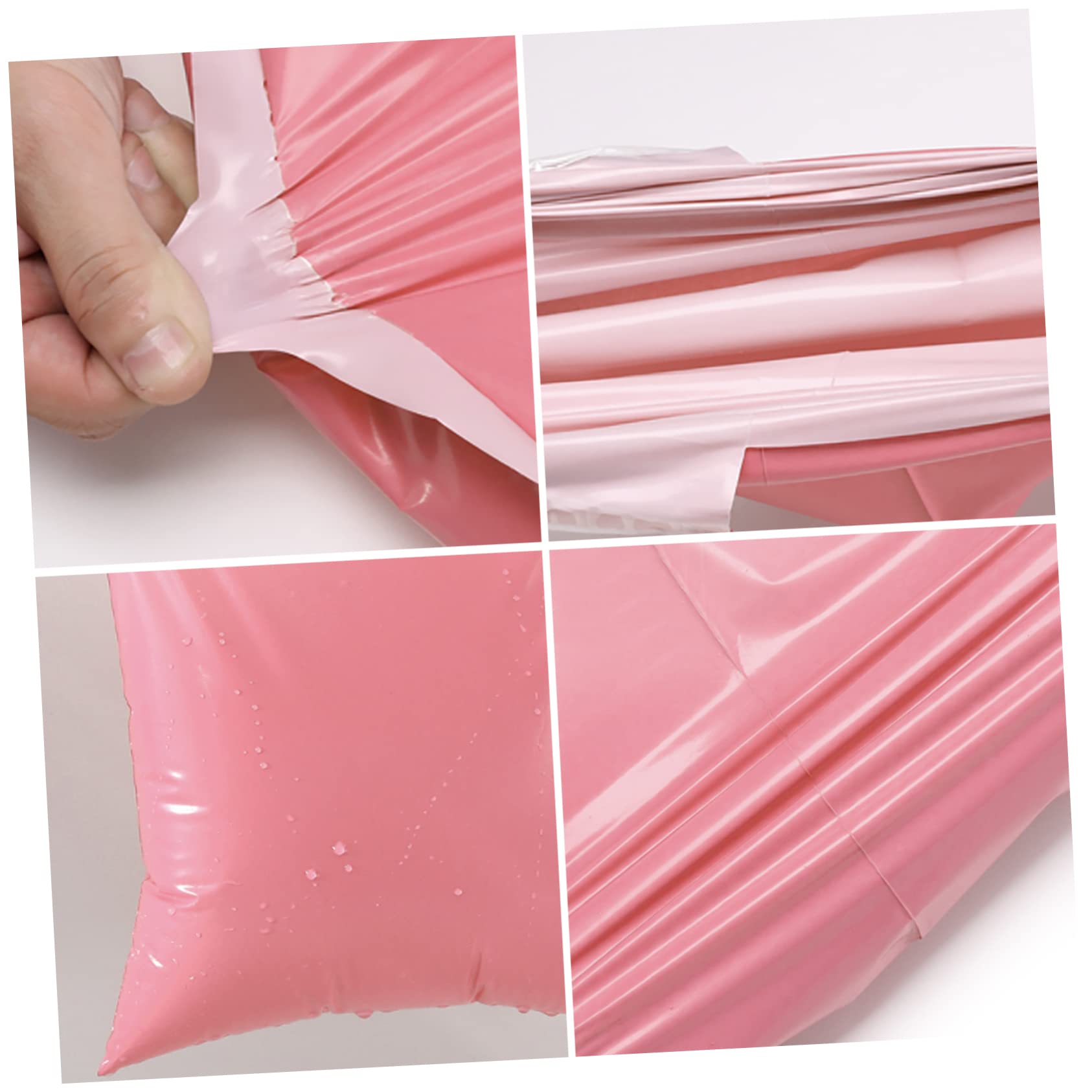 Uonlytech 4 Set Borsa Corriere Rosa Spedizioni Postali Simpatici Bollettini Postali Chiaro Buste Per Spedizioni Buste Spedizione Borsa Logistica Borse Di Materiale 200 Pezzi*4