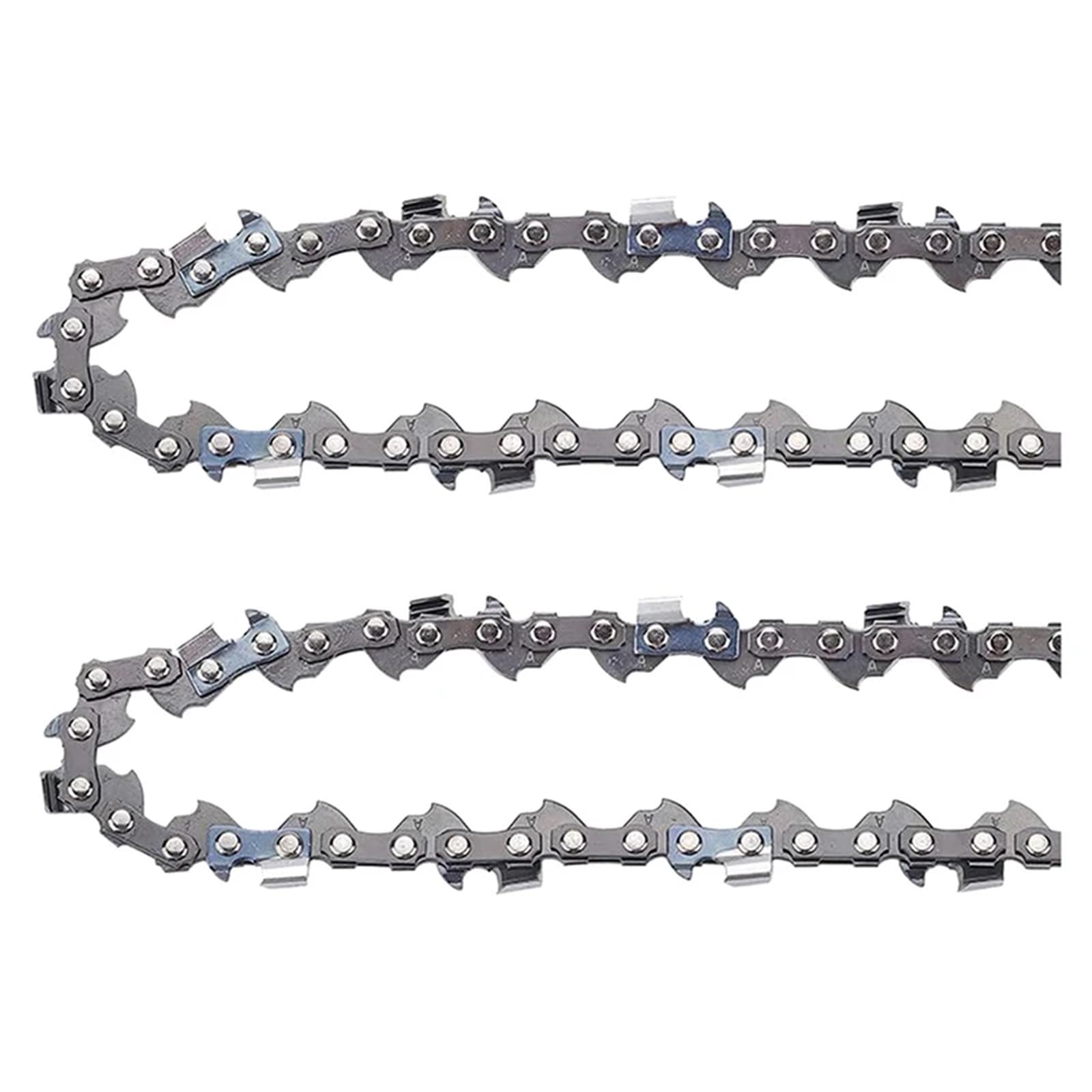 Cadena de motosierra Metal 8 pulgadas, sierra Lp 3/8, 33 eslabones transmisión, repuesto accesorio eléctrico 0.050 Reemplazo de cadena de corte de motosierra.(3pcs-8 Inch 33 Dl)