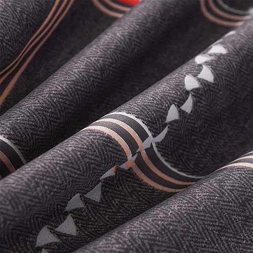 Miniatura 3 de Funda de futón japonés, funda 100% algodón para colchón tradicional Shikibuton, algodón lavable (celosía, individual (35 x 79 pulgadas)