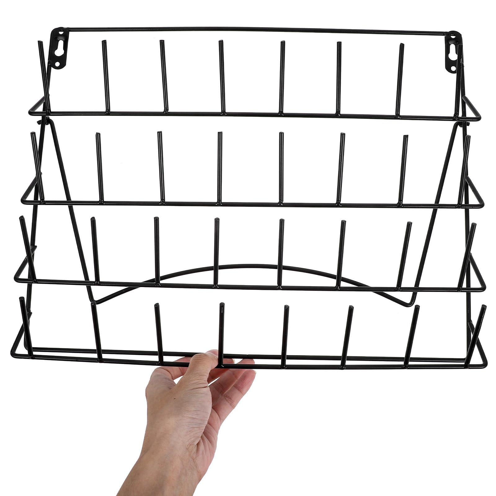 Estante de Pared de Hierro Resistente para Secado y Almacenamiento de Cristalería de Laboratorio Estante Vertical para Tubos y Botellas Montaje Fácil para Uso Laboratorio y