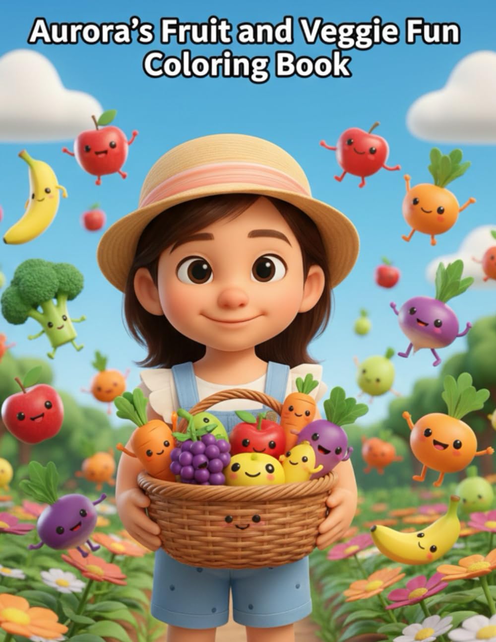 Aurora's Fruit and Veggie Fun Coloring Book