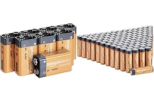 Amazon Basics Solar AAA Battery Charger and 108 Pack High-Performance Batteries