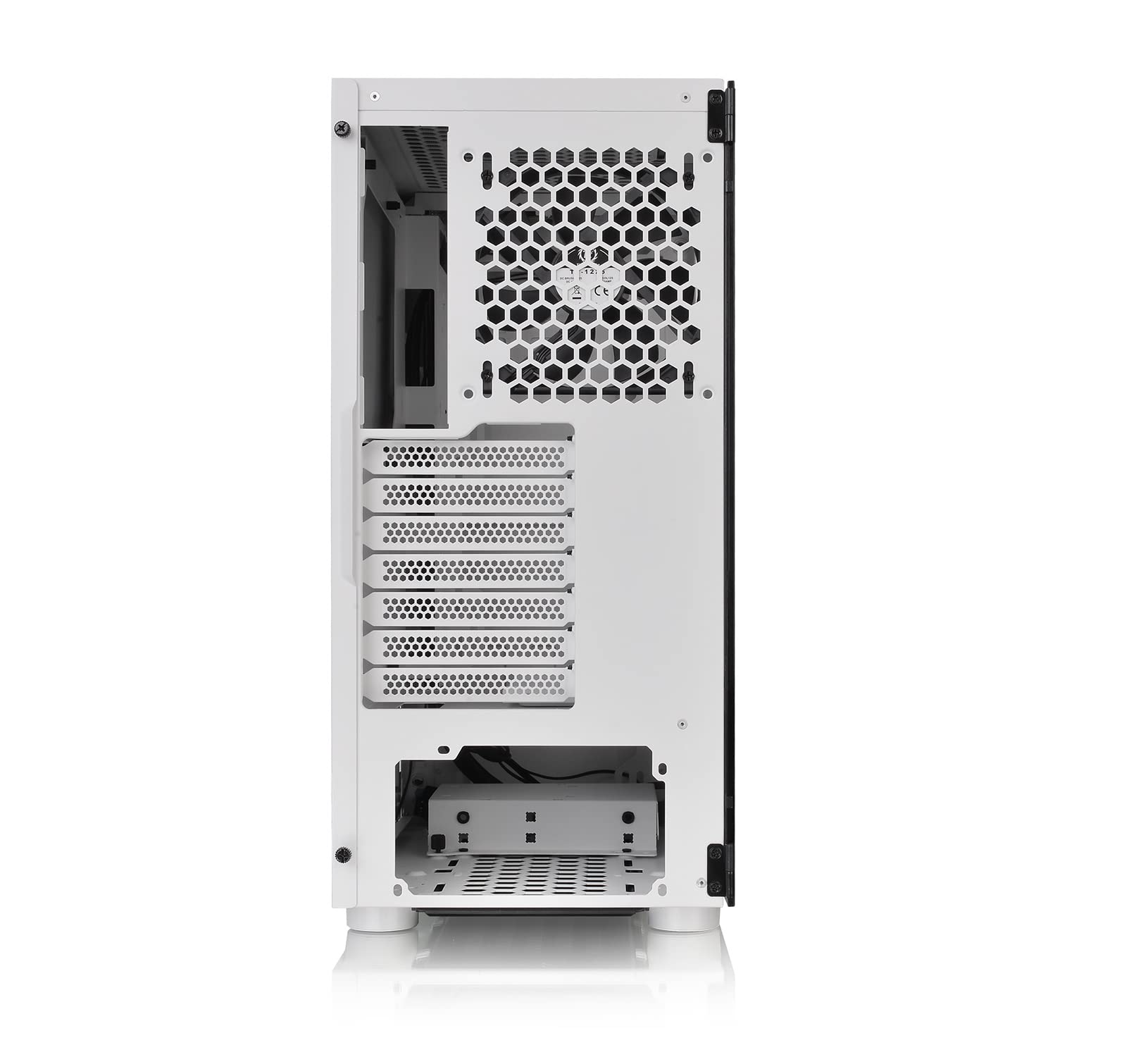 Thermaltake H200 TG RGB ATX obudowa PC | 1 fabrycznie zainstalowany wentylator 120 mm | szkło hartowane | biała