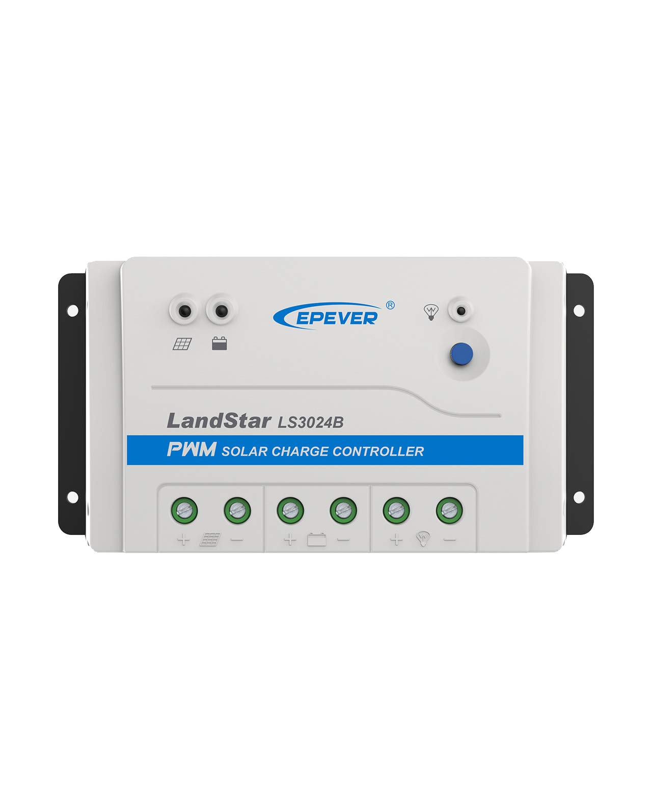 EPEVER PWM regulator ładowania serii Landstar-B, LS B 10 A, 20 A, 30 A, napięcie systemowe 12/24 V, automatyczne rozpoznawanie (LS3024B (30 A, 12/24 V)), PWM LS3024B (30 A, 12/24 V)