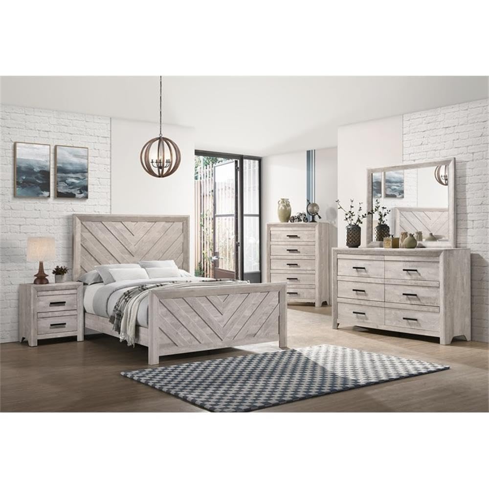 Picket House Furnishings Keely bedroom set *2 pieces total* *incomplete,1 nightstand & 5 drawer dresser only* 