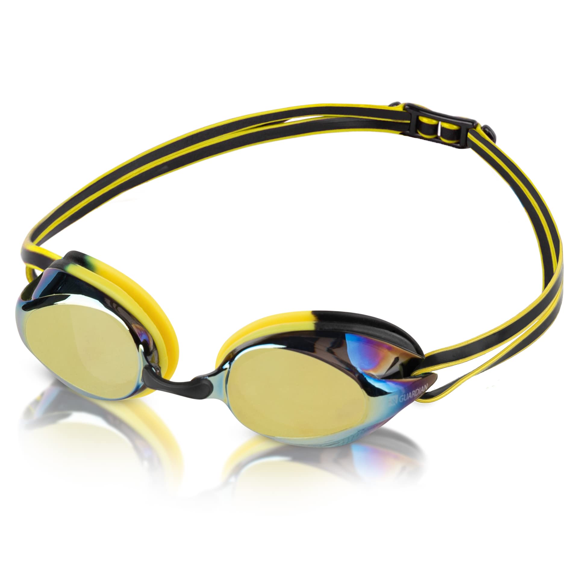 Pro Aviana Adult Swimming Goggles For Lap Pool, Underwater Anti Fog Swim Goggle For Adults, Men, and Women, Clear No Leak Water Glasses (Yellow/Black)