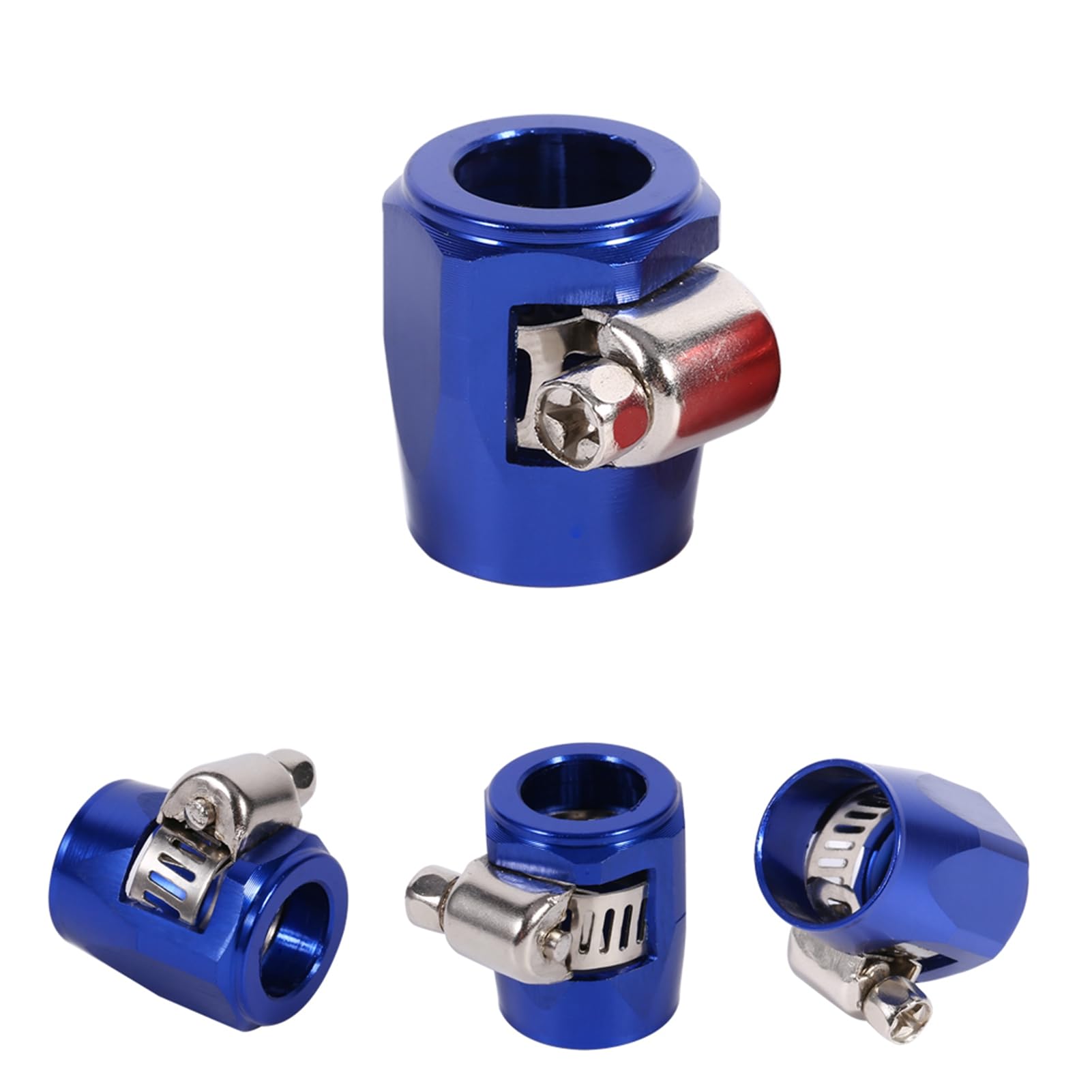 X Autohaux For Sale Abrazadera Para Manguera AN6 - Pack 5 Unidades | Aleación Aluminio, Hexagonal Uso Agua Aceite Aire