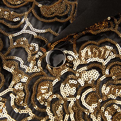 Men's Fashion Colorful Pattern Sequin Blazer Blazer4