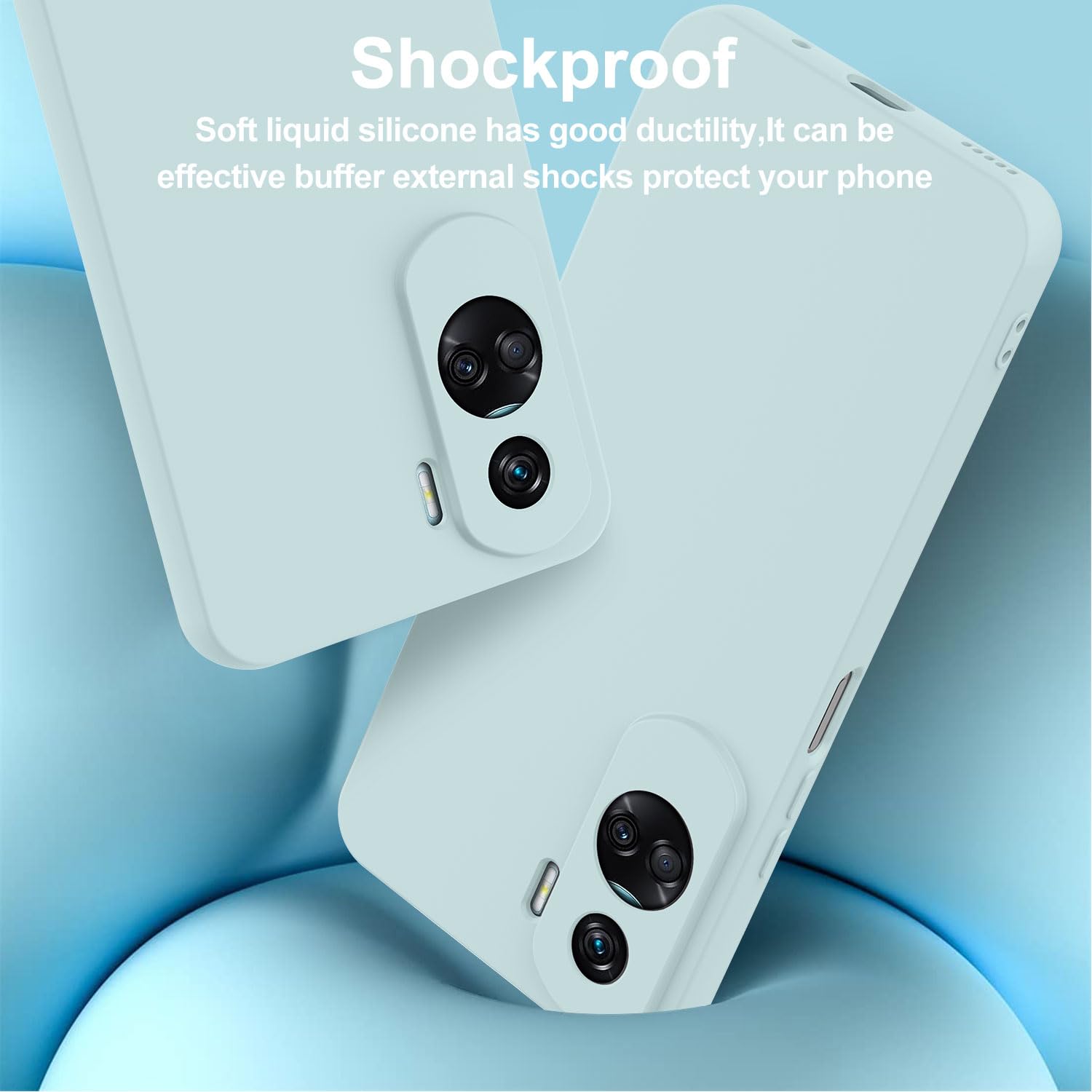 Cover Honor 90 Lite + 3 Pellicole Vetro Temperato: Custodia Morbida In Silicone Trasparente Antiurto E Antigraffio - 2