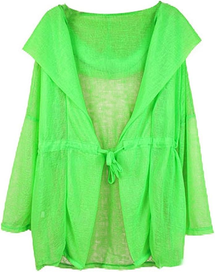 Bestgift Womens Sun Protection Cardigan One Size Lawn Green Amazon.co