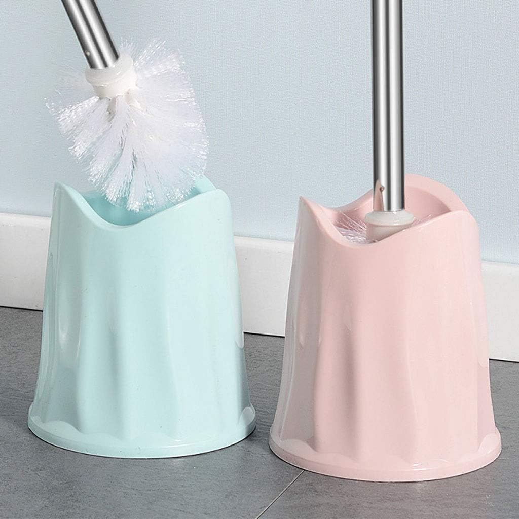 Toilet Brush Holder Toilet Brush and Bracket, 2 Stainless Steel Long Handle Cleaning Brushes, Powerful Cleaning Power Toilet Brushes,Toilet Brush with Holder
