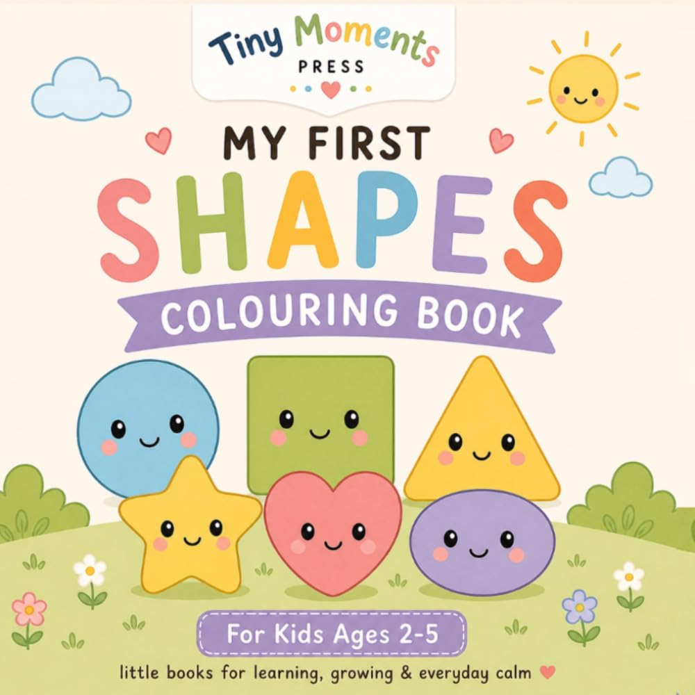 My First Shapes Coloring Book: A Simple and Fun Shapes Learning Book for Toddlers Ages 2–5 (Tiny Moments First Colouring Books)