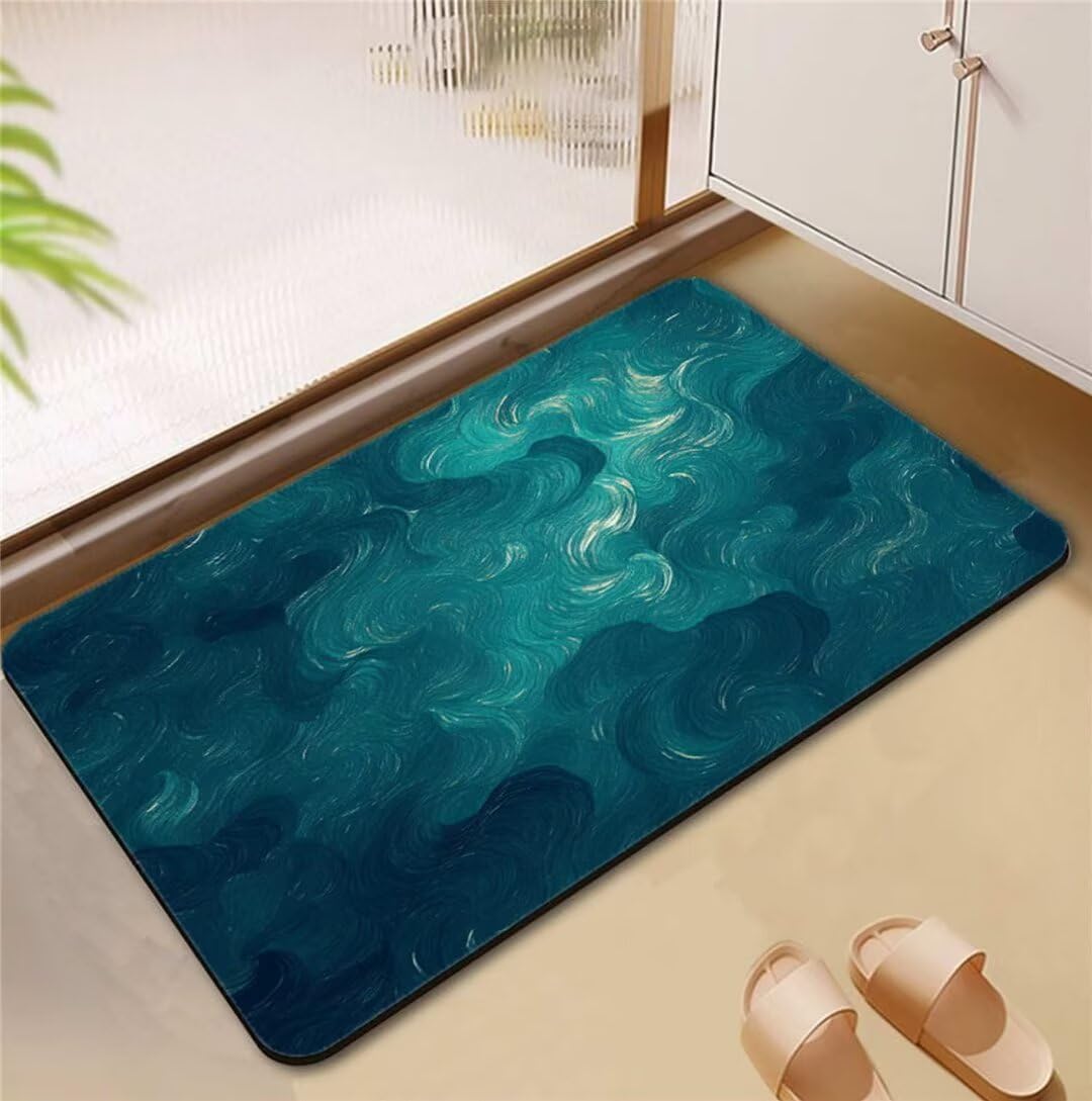 Tapis sortie de douche antidérapant pour éviter les glissades au sol