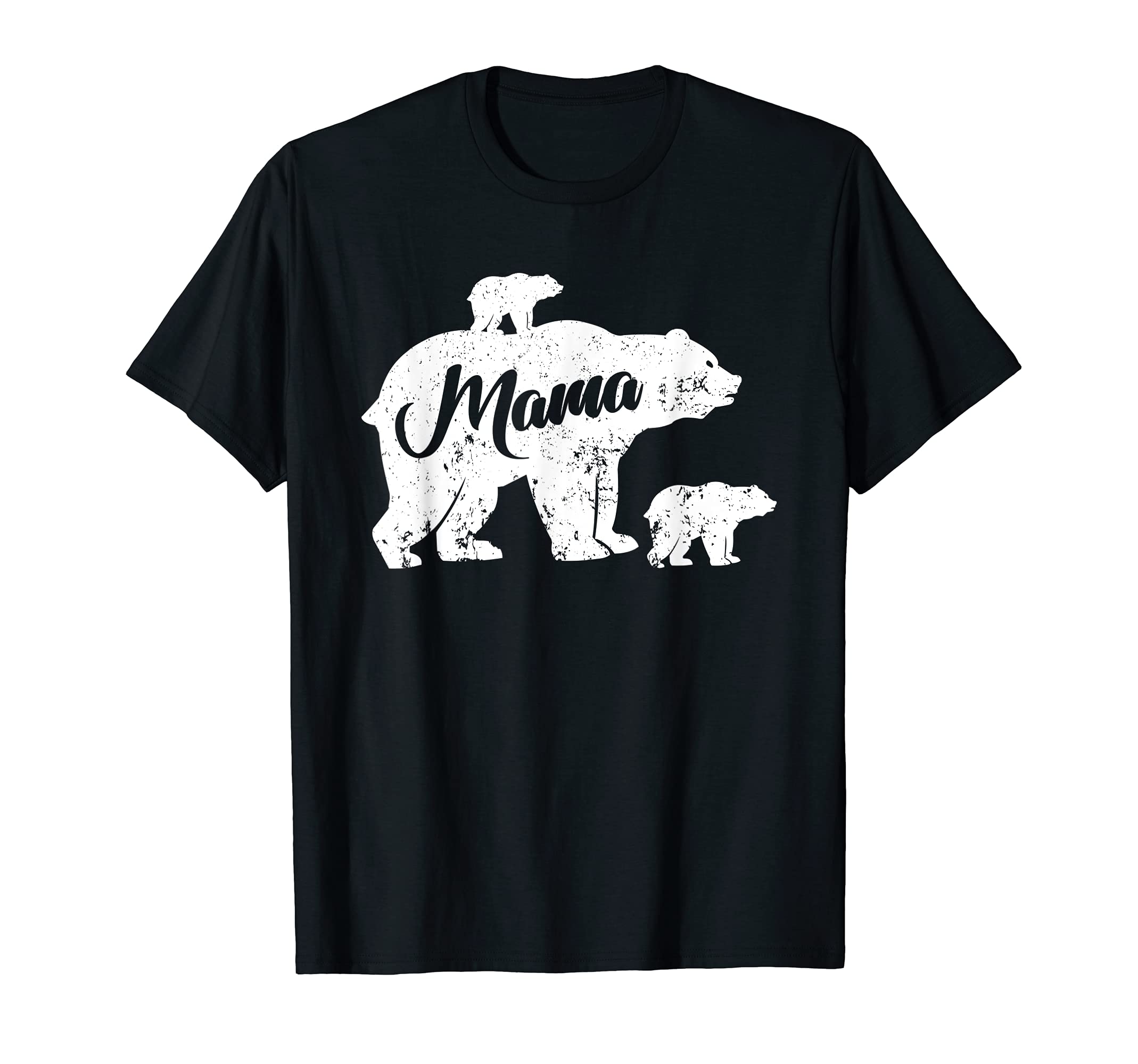 Mama Bear with two Kids - Family Bear Baby Newborn Mamabear T-Shirt