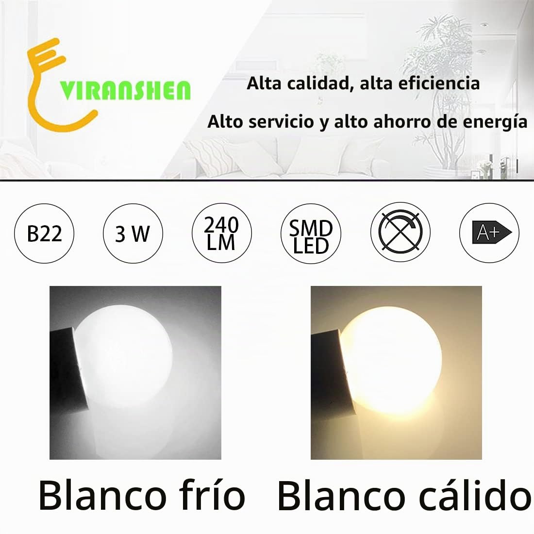 40 Pack Bombillas LED B22 3W, Blanco Cálido, Equivalente a 30W, 240 Lm, G45 LED Lámparas Luz Ambiente para Hogar Jardín Navidad Terraza Patio Decoración Fiestas Pergolas Luces Exteriores