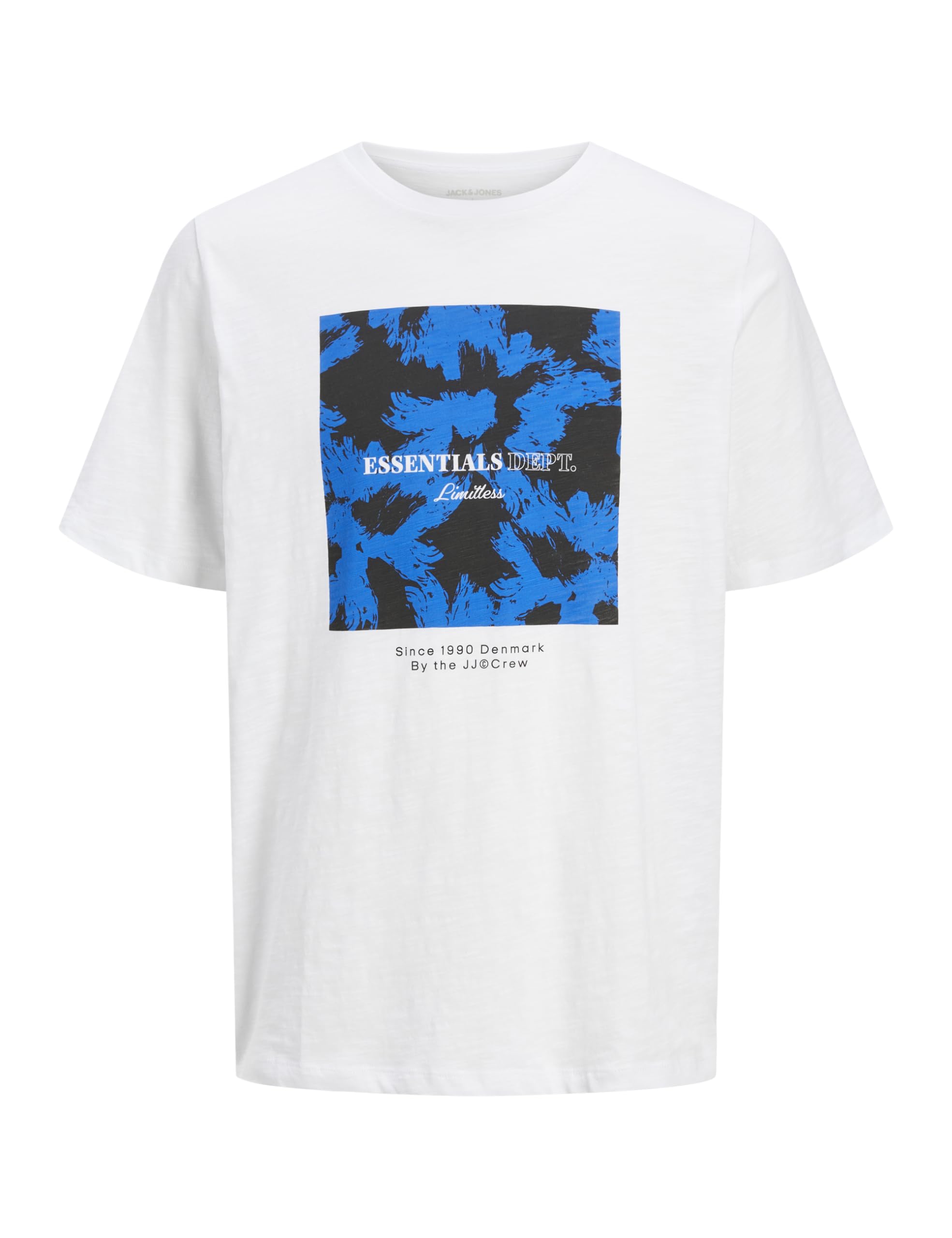 JACK & JONES Jjjeff Monochrome Shape Tee Ss Crew Neck