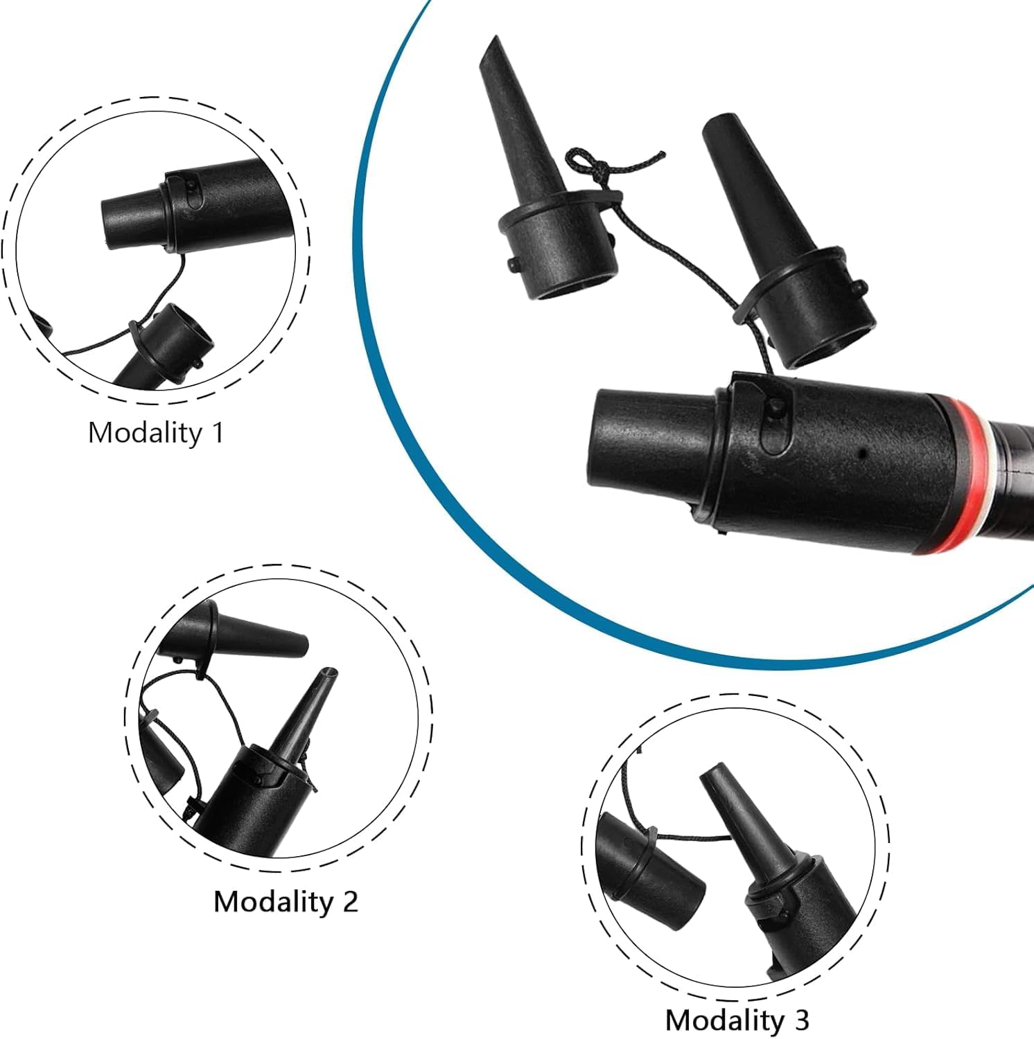 SUP-pompadapter met multifunctionele adapterkop, universele