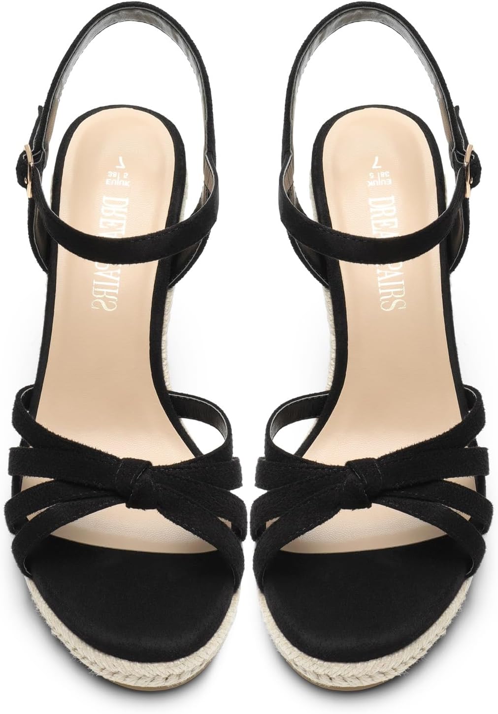 DREAM PAIRS Wedge Sandals for Women Dressy Summer, Platform Espadrille Strappy Casual Braided Heels Comfortable with Open Toe and Ankle Strap - Image 5