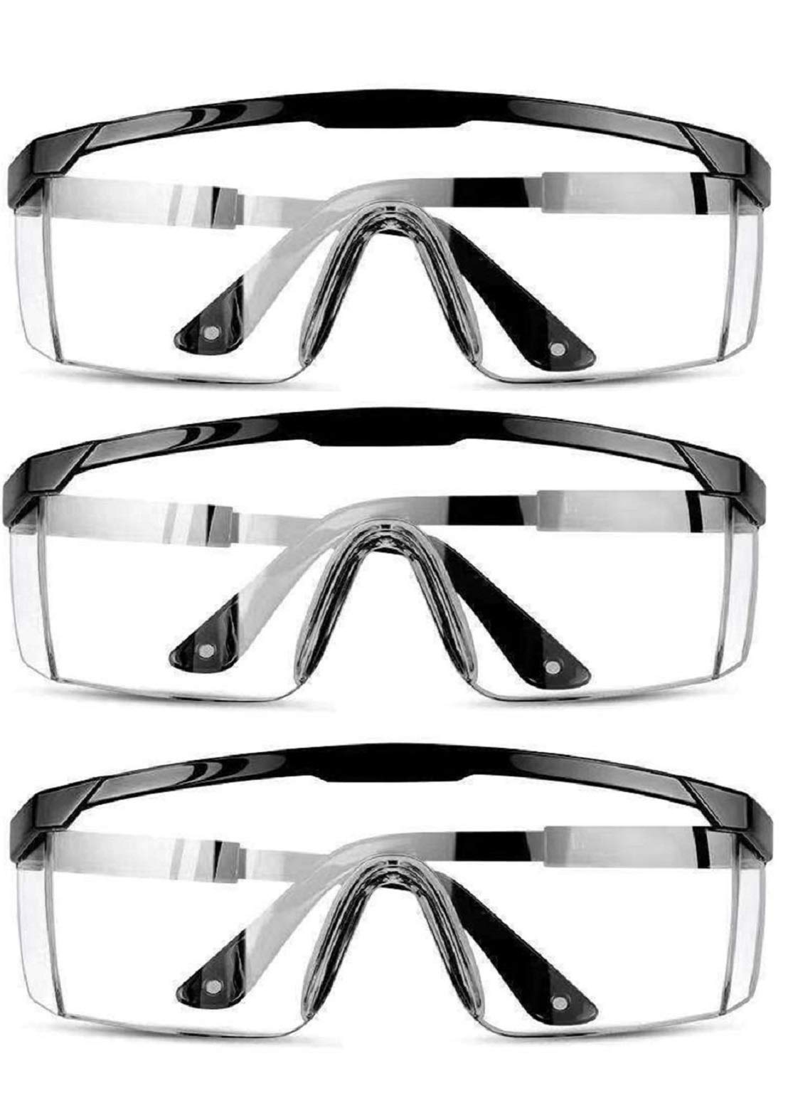 Drona Advance pack of 3 Anti-Fog Scratch-Proof Resistant Lenses Flexible Shockproof Frame Clear Protective Safety Goggles for home and industrial work (Pack of 3) (B08XJRHCKL) Amazon Price History, Amazon Price Tracker