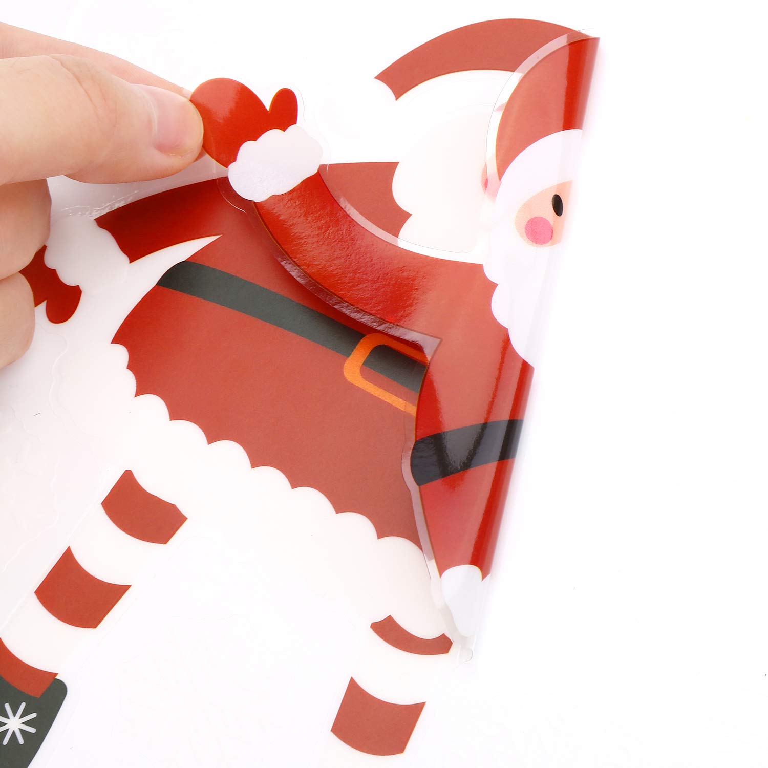 Amazon.co.jp: LOKIPA クリスマス 飾り 静電ステッカー 剥がせる