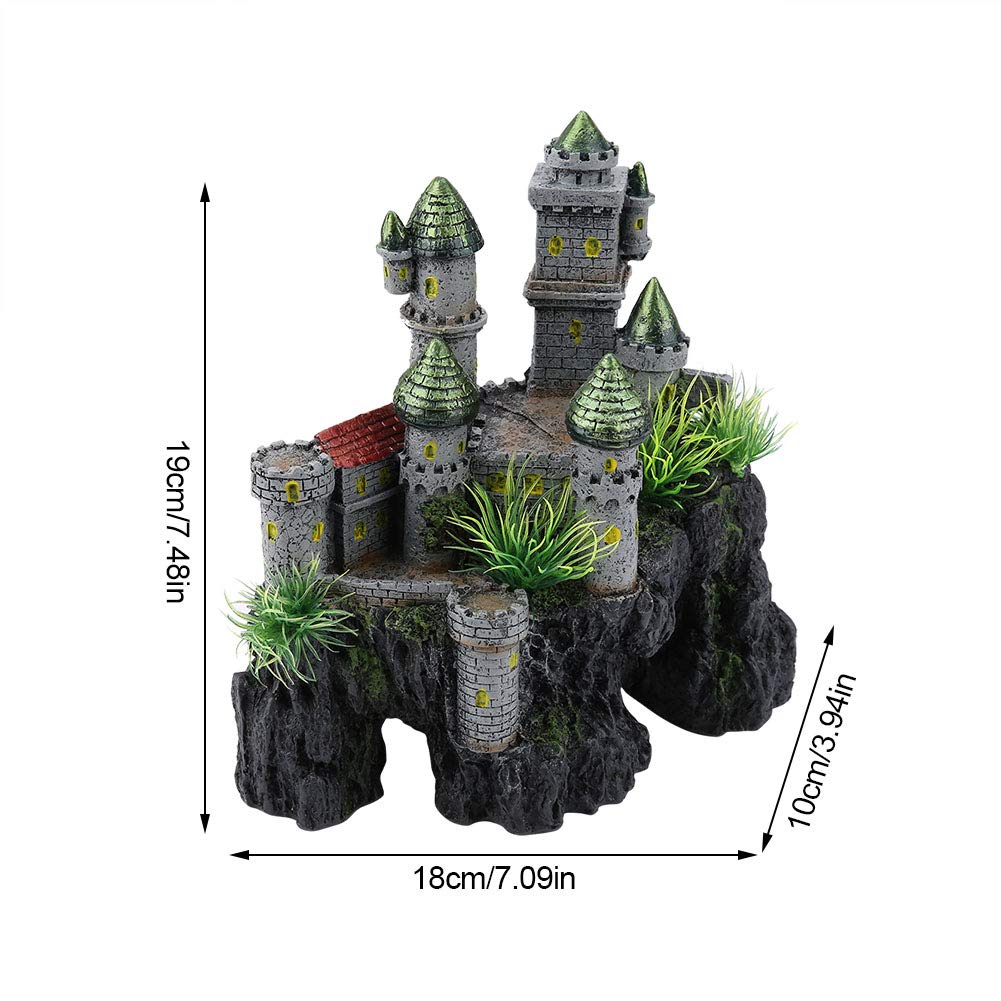 Decorazione dell'acquario Ornamento del Castello dell'acquario, Decorazioni del Serbatoio di Pesce delle caverne del nascondiglio della Resina del Castello di Simulazione