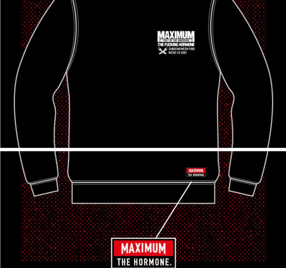 マキシマムザホルモン 公式グッズ cult of the HRPK スウェット