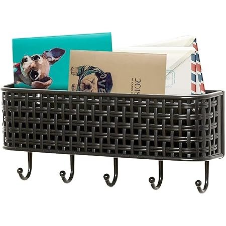 Amazon.com: DecoBros Wall Mount Mail Letter and Key Rack Holder ...