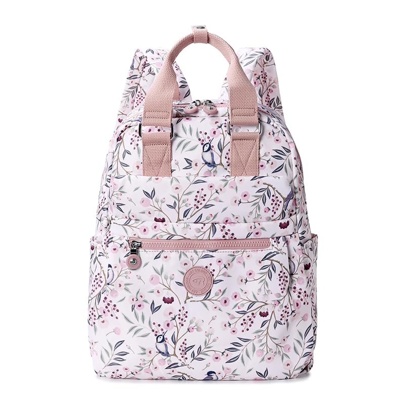 Mindesa Art Colour 91101 Large Light-weight Patterned Backpack for Students Diaper Bag Travelling (Purple)