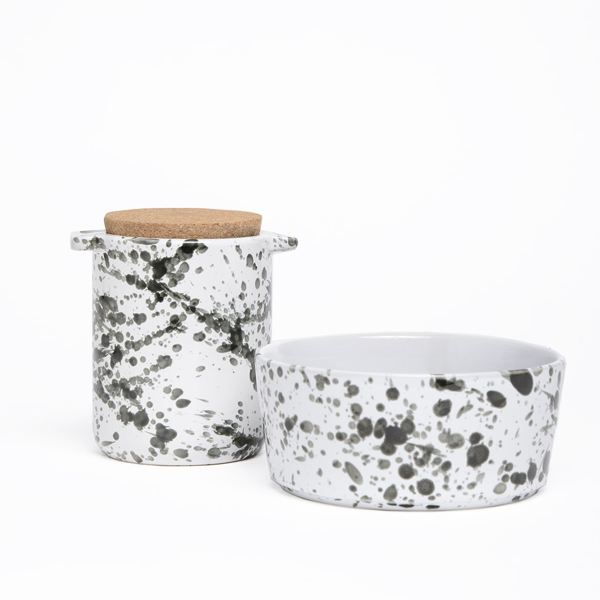Waggo Splash Ceramic Dog Bowl