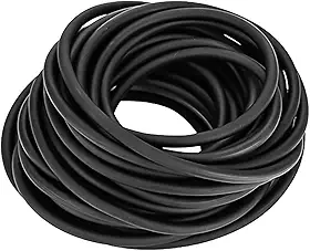 Tubo de borracha de látex, 3/8" OD 1/4" ID estilingue elásticos pretos tubo cirúrgico 3 m 33 pés 15 m, uma peça contínua (3 m, preto)