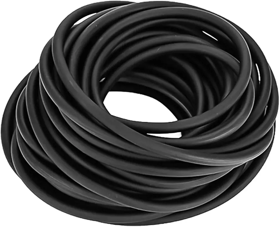 Tubo de borracha de látex, 3/8" OD 1/4" ID estilingue elásticos pretos tubo cirúrgico 3 m 33 pés 15 m, uma peça contínua (3 m, preto)