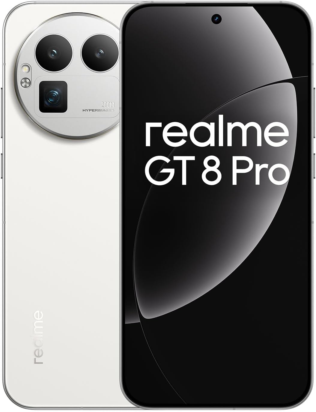 realme GT 8Pro 5G Smartphone 12+256GB, White, 6.72 inch Screen, 144Hz Display, 120W SuperVOOC, 7000mAh Battery, 32MP+250MP Camera, Qualcomm Snapdragon 8 Elite Gen 5, IP69