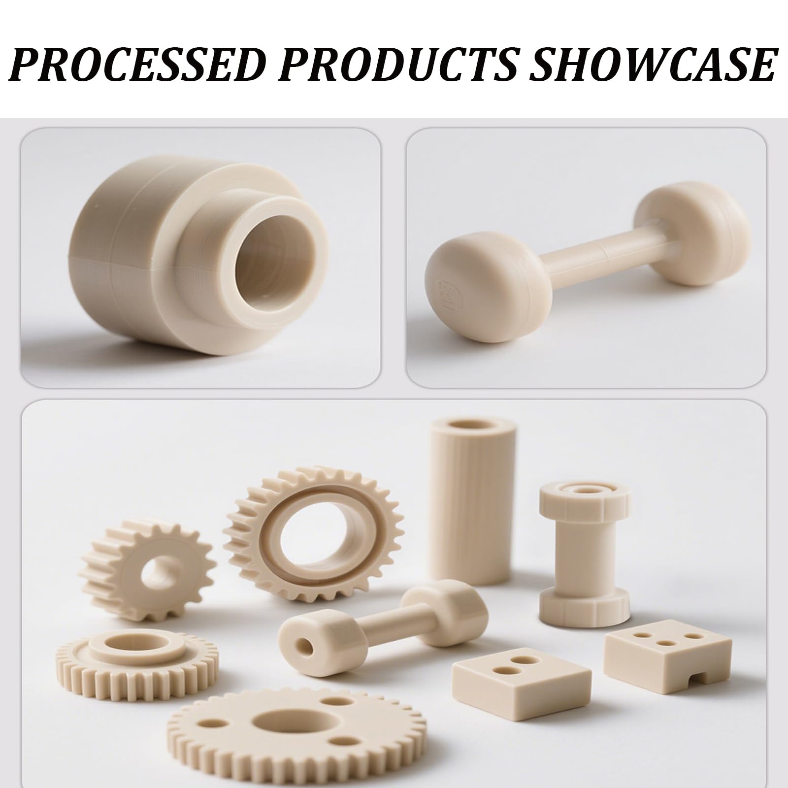 1 Stück PEEK-Stab, Rundstab, Durchmesser 12 Mm–20 Mm, Länge 1000, Polyetheretherketon-Kunststoffstab, Technischer Kunststoff for CNC-Bearbeitung, Industrielle Anwendungen(12MM)