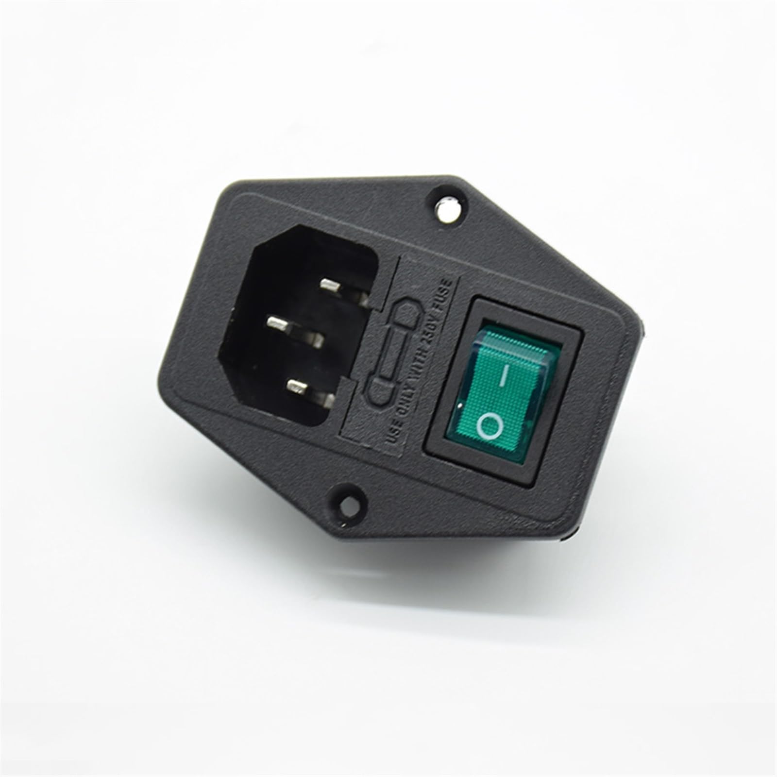 Module d'entrée 10A 250V avec interrupteur à fusible pour réparer et sécuriser une alimentation