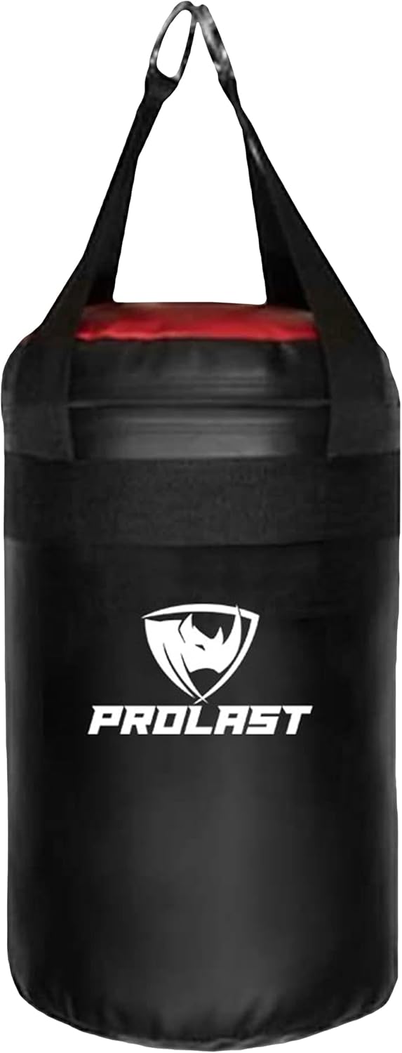 PROLAST Head Hunter Hybrid Slip Training Heavy Punching Kicking Bag for Adults, Reflex, Uppercut, Boxing, MMA, Martial Arts, Muay Thai, Filled, Small 15 lbs, Rhino Logo