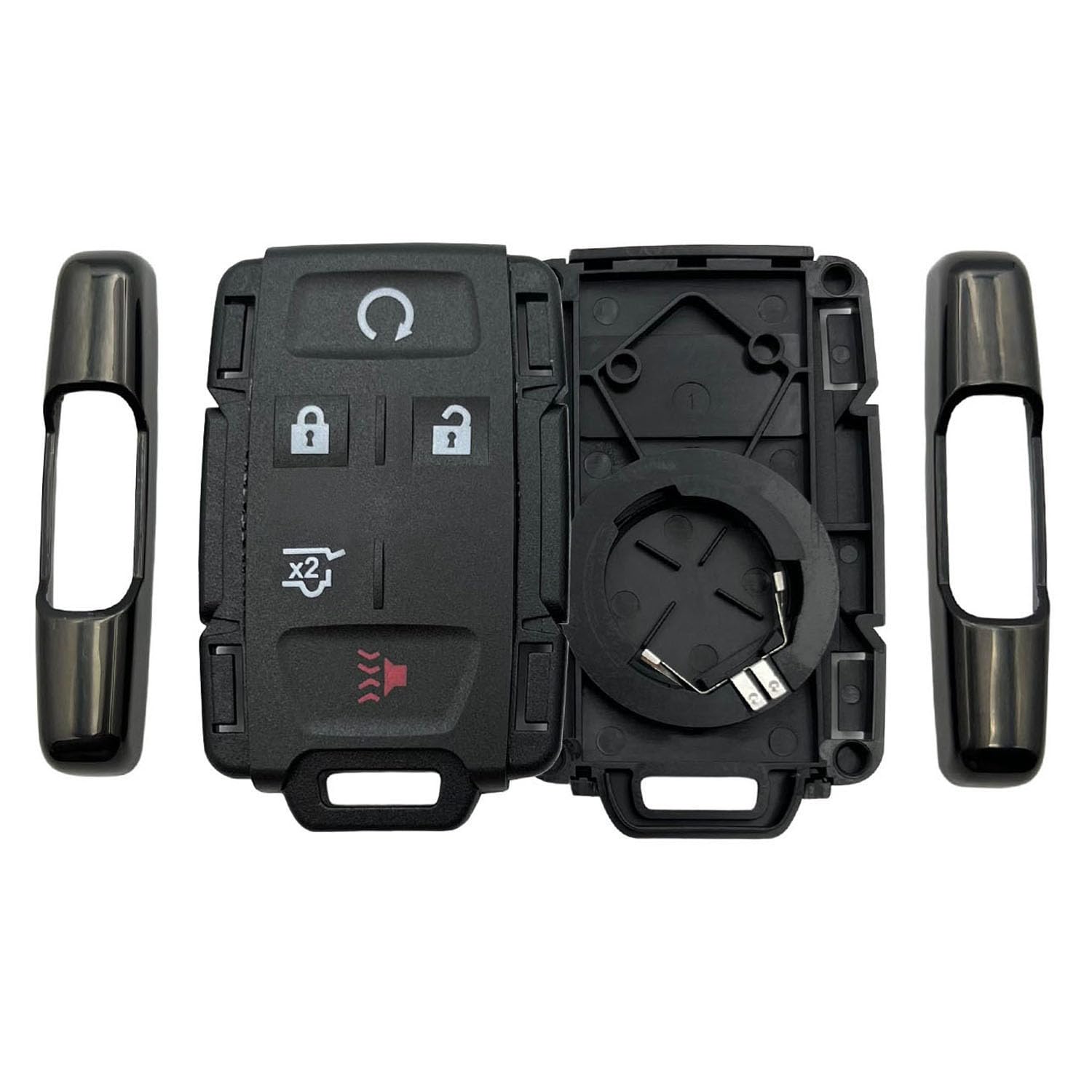 Replacement Keyless Entry Remote Smart Key Fob Shell Case Fit for 2014 2015 2016 2017 GMC Yukon Sierra 1500 Chevrolet Suburban Tahoe Key Fob Cover (