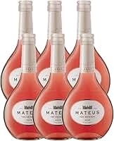 Vinho Português Rosé Meio Seco Mateus 187ml Kit 6 Unidades